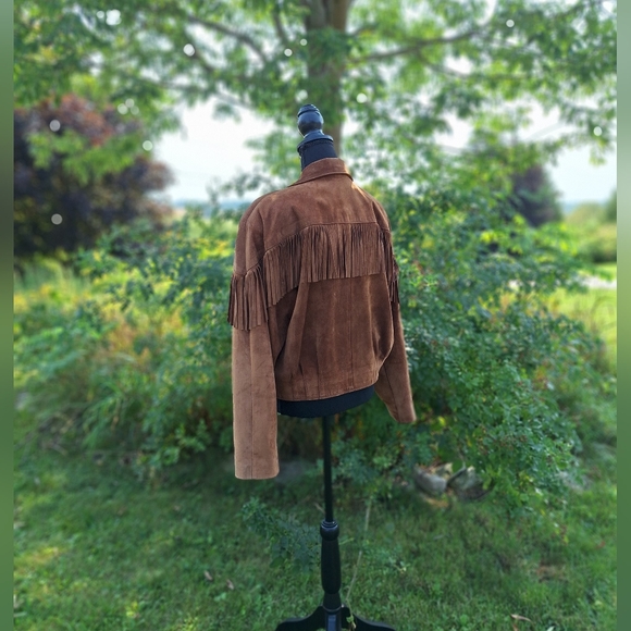 (10/12) Vintage Suede Leather Skirt & Jacket Set , The Olde Hide House , 2PCS - Picture 5 of 17